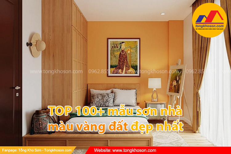 TOP 100+ mẫu sơn nhà màu vàng đất đẹp nhất