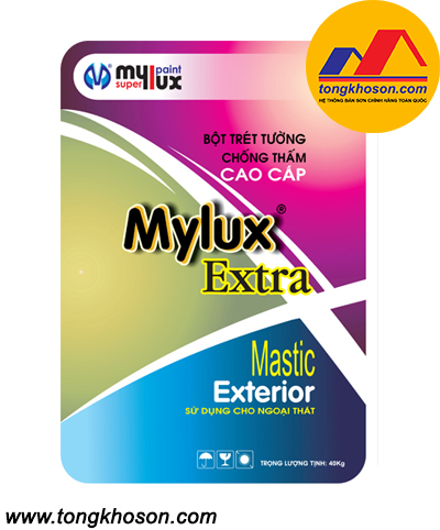 Bột bả Mylux Extra ngoại thất