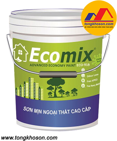 Sơn Ecomix ECO-919 sơn phủ ngoại thất mịn