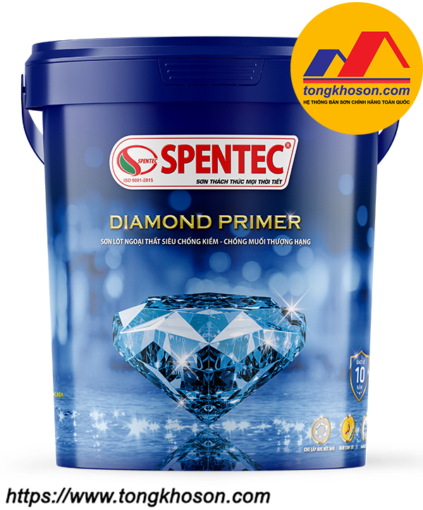 Sơn lót ngoại thất siêu chống kiềm - chống muối thượng hạng Spentec Diamond Primer