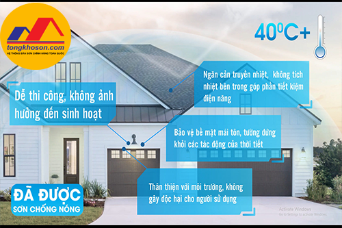 Ưu điểm sơn chống nóng tại Quảng Ninh