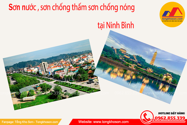 Sơn nước, chống thấm, chống nóng chính hãng tại Ninh Bình