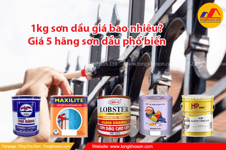 1kg sơn dầu giá bao nhiêu? Giá 5 hãng sơn dầu phổ biến