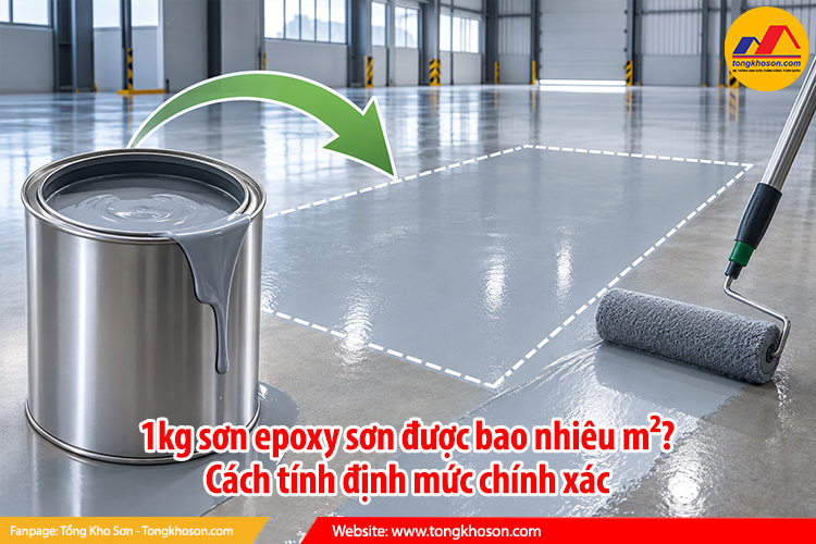 1kg sơn epoxy sơn được bao nhiêu m²? Cách tính định mức chính xác