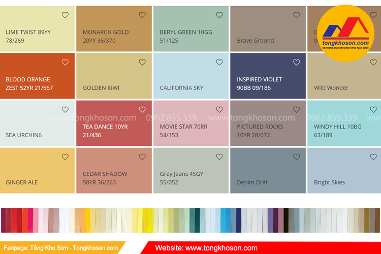 20 màu sơn Dulux đẹp nhất