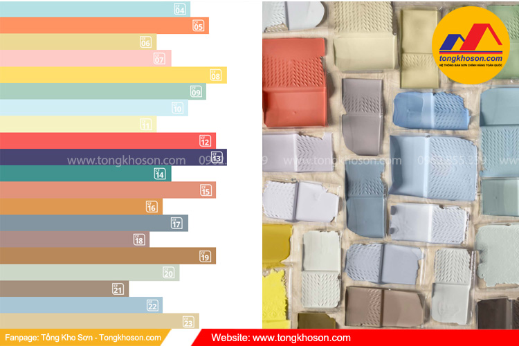20 màu sơn dulux qua từng năm