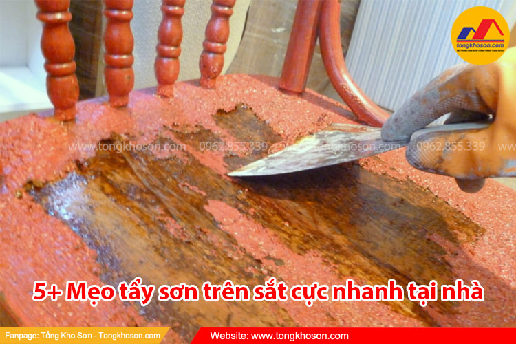 Mẹo tẩy sơn trên sắt cực nhanh tại nhà bằng nhiệt và nước cao áp