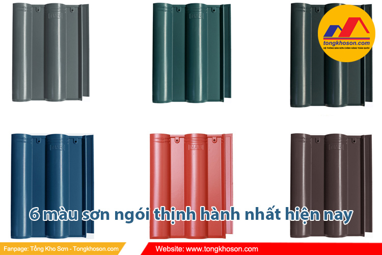  TOP 6 màu sơn ngói thịnh hành nhất hiện nay