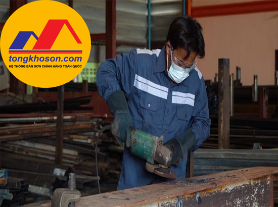 Xử lý bề mặt khung kết cấu sắt thép