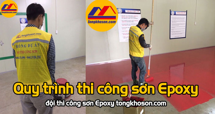 quy trinhg thi công sơn Epoxy - đội thi công sơn Epoxy tongkhoson.com