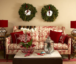 Trang trí noel với tông màu đỏ