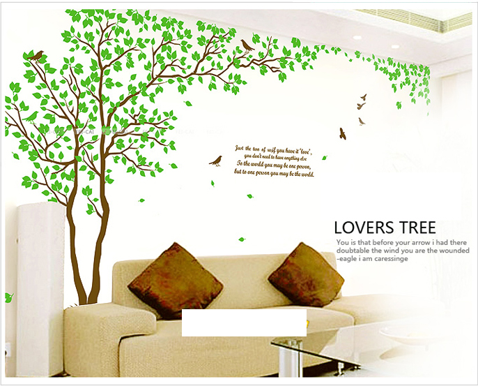 Decal trang trí hình cây