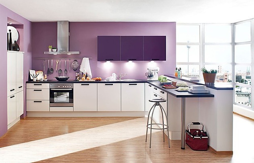Phòng bếp màu tím