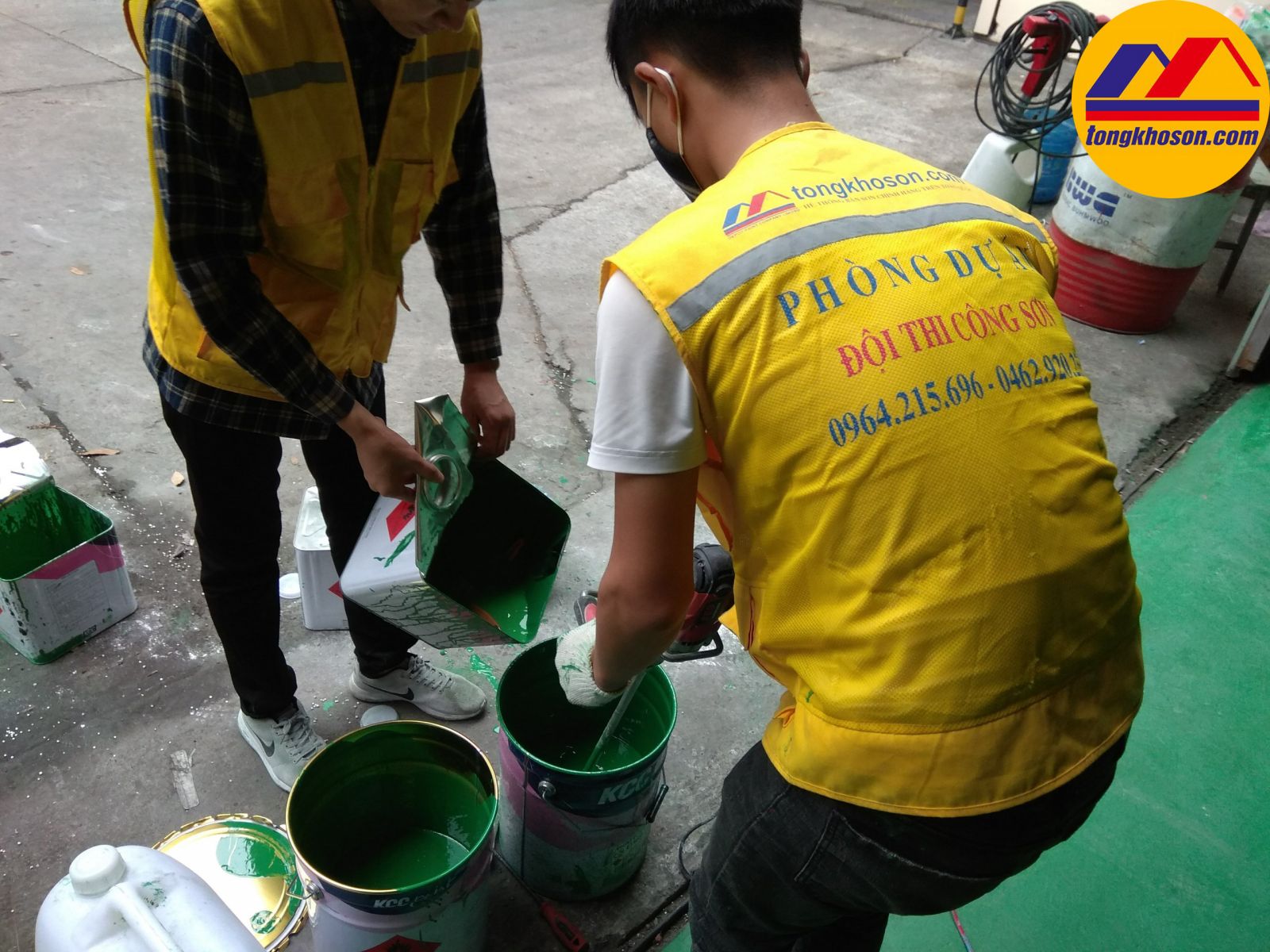 Cách pha sơn Epoxy KCC