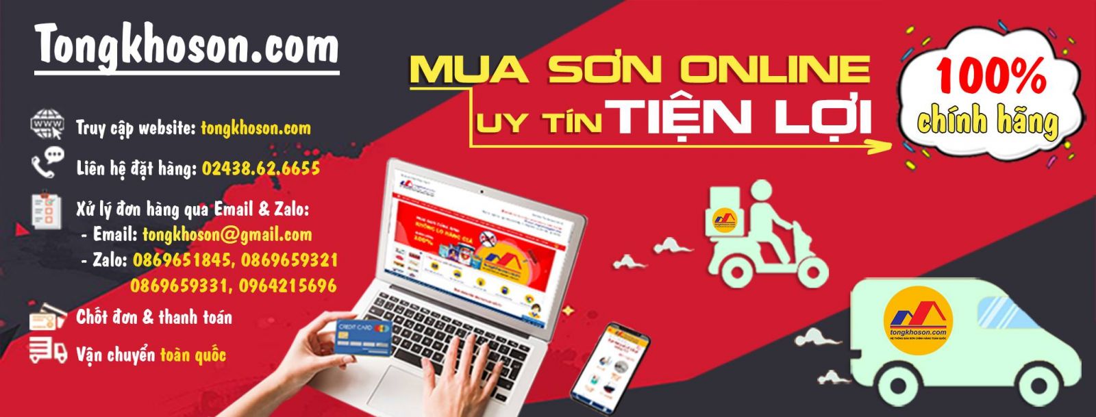 mua sơn online tại Tongkhoson.com