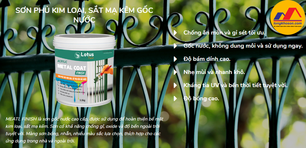 Sơn phủ kim loại Metal Coat finish