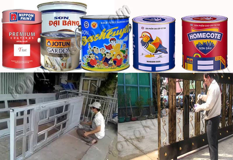son cửa sắt