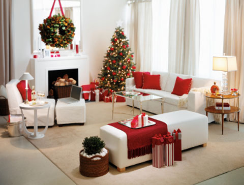 Trang trí noel màu đỏ 