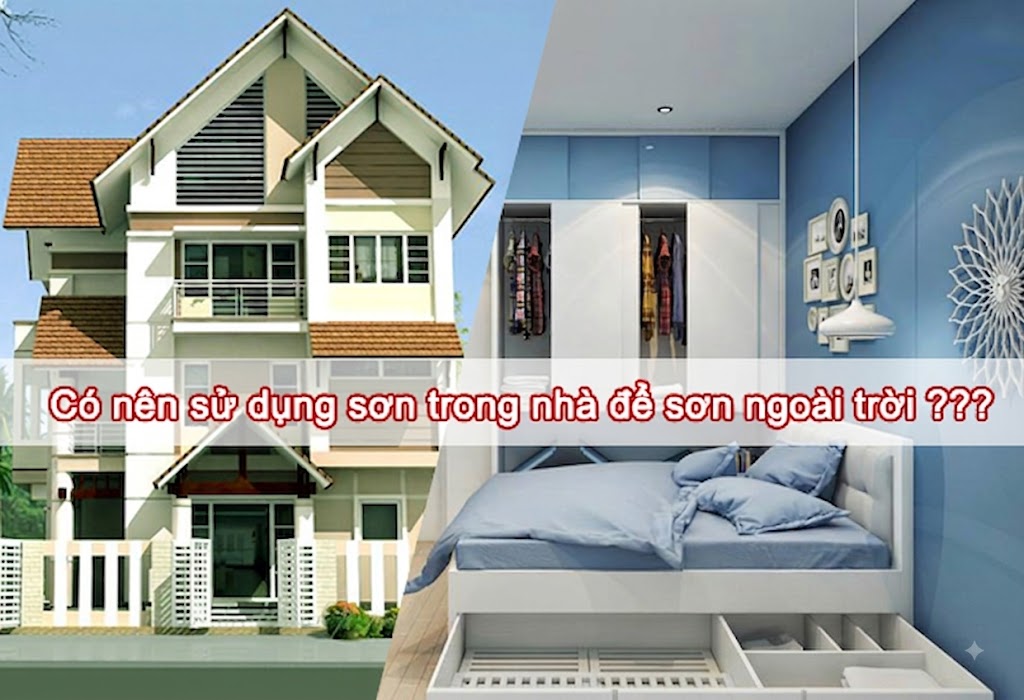 Có nên sử dụng sơn nội thất để sơn ngoài trời không? Có nên sử dụng sơn nội thất để sơn ngoài trời không?