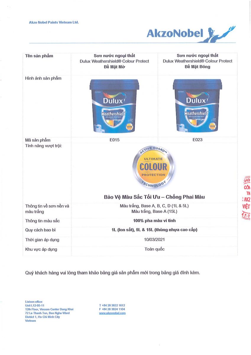 sơn Dulux giơi thiệu sản phẩm mới