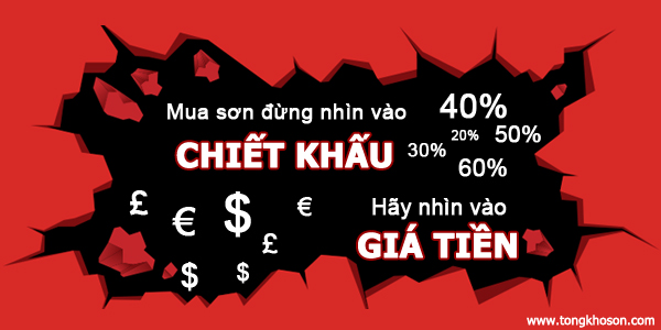 Mua sơn đừng nhìn vào chiết khấu