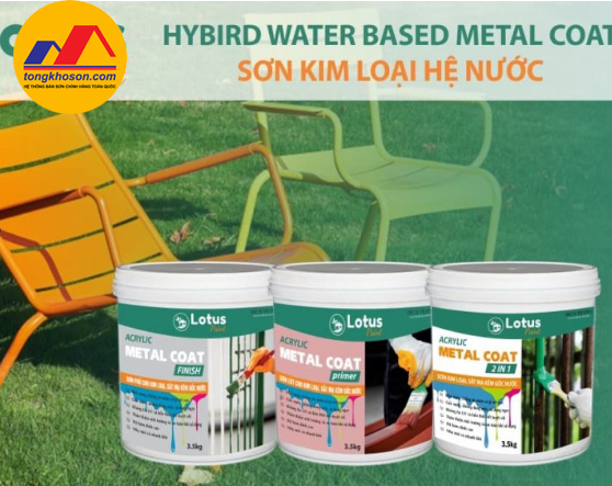 sơn kim loại hệ nước Lotus
