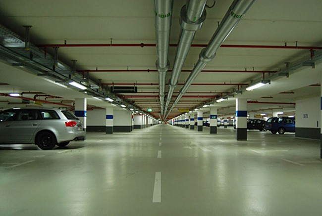 sơn epoxy khu vực đỗ xe