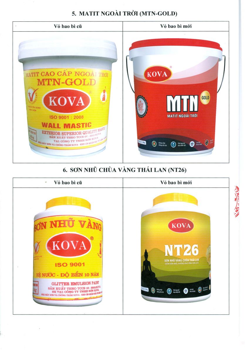 Kova thay đổi bao bì sản phẩm 3