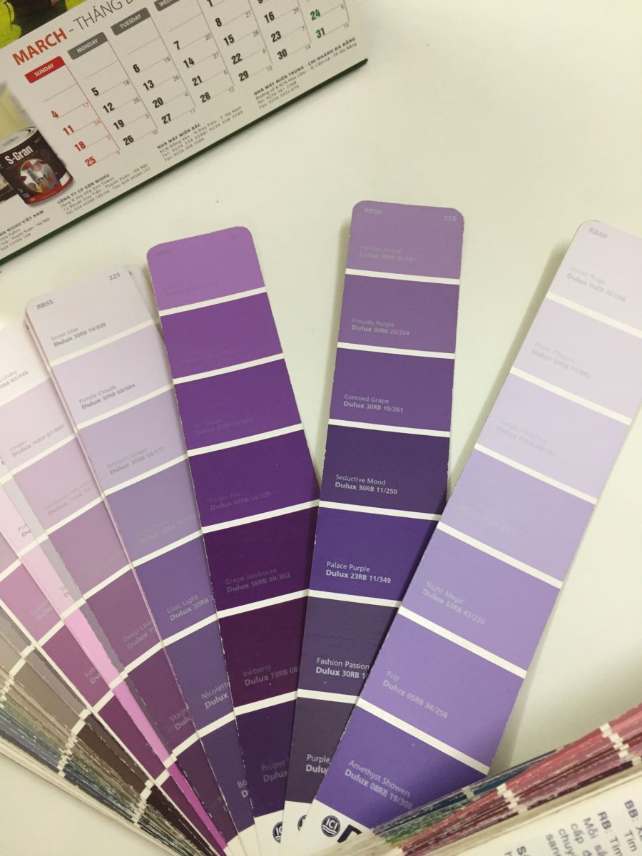 Mã màu sơn Ultra Violet Dulux