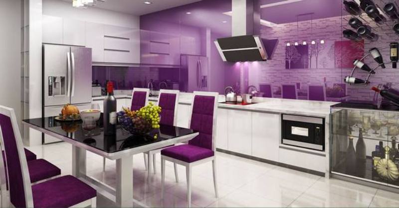 Màu sơn nhà đẹp tím Ultra Violet số 4