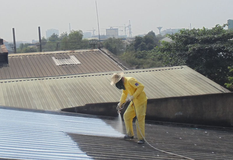 mái tôn bị rỉ sét