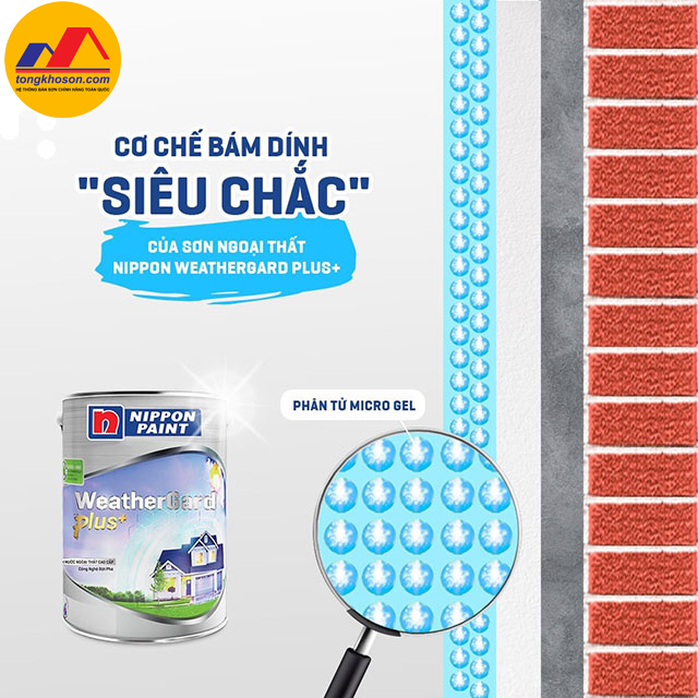 Sơn ngoại thất Nippon WeatherGard plus+