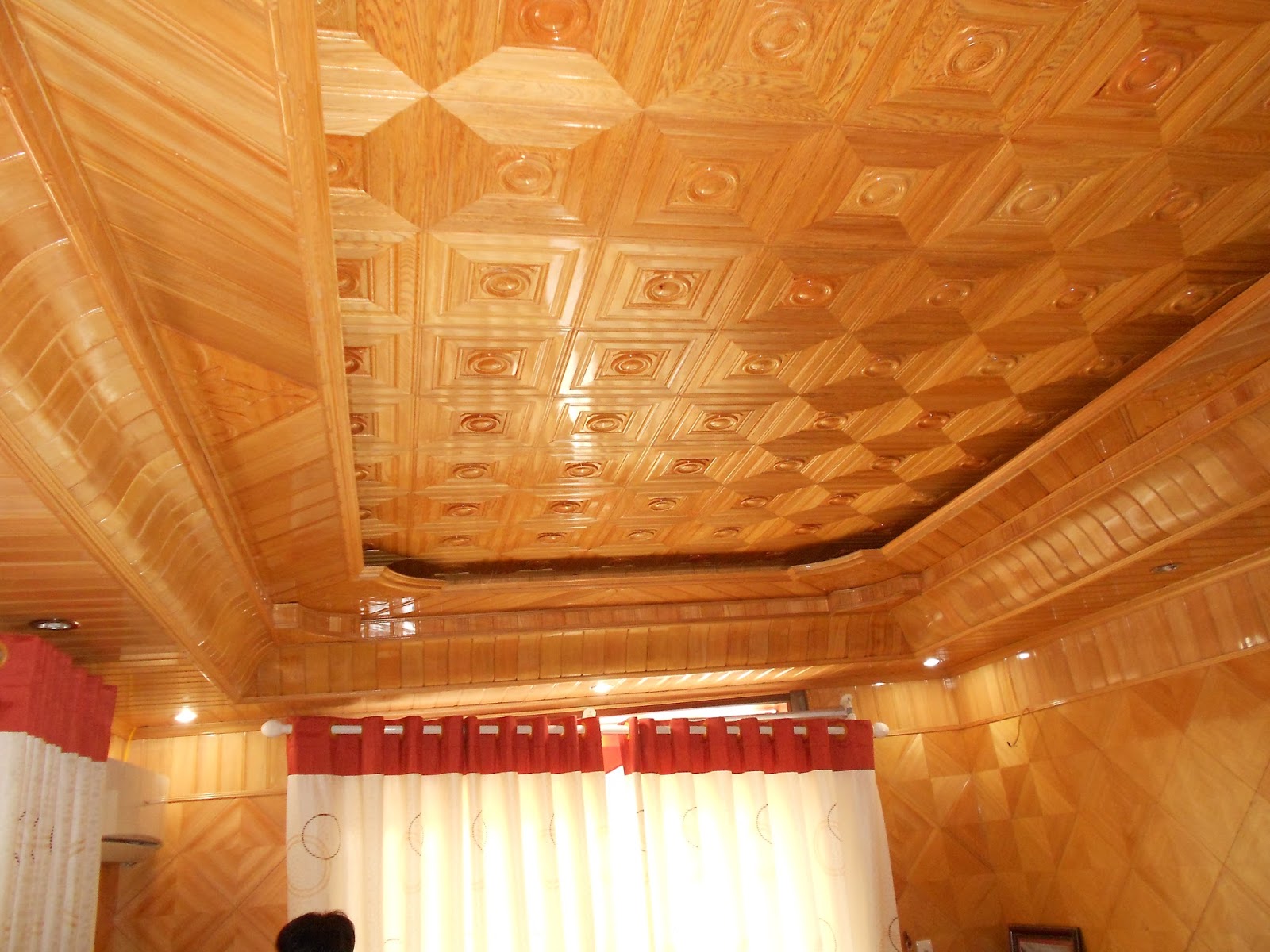 sơn nhà họa tiết gỗ