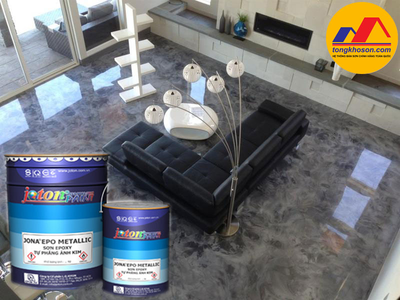Sàn 3d sử dụng sơn Epoxy Joton Jona metalic