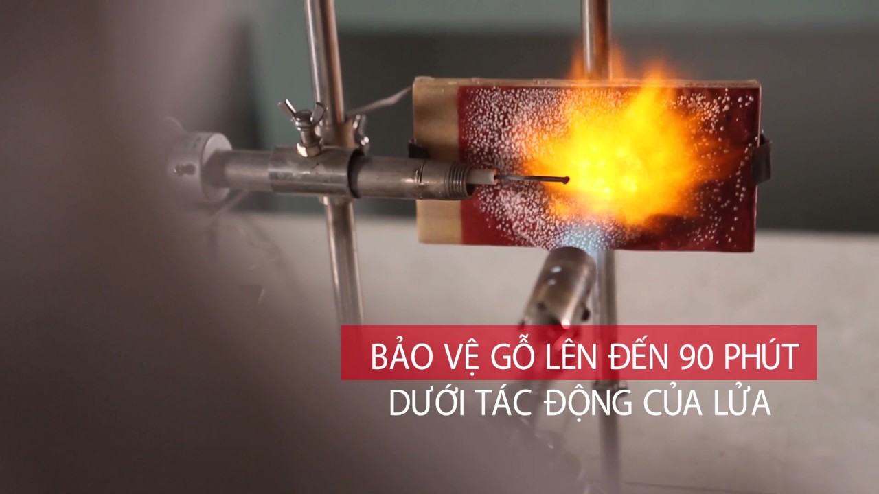 Sơn chống cháy bảo vệ bề mặt gỗ lên đến 90 phút trong hỏa hoạn