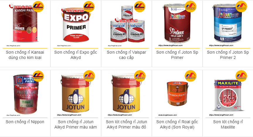 Sơn chống rỉ cho sắt thép