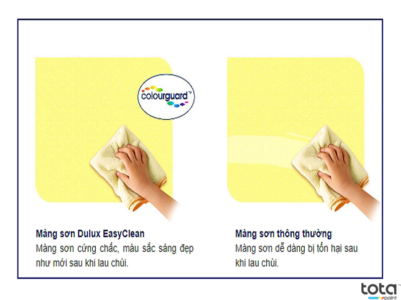 sơn dulux lau chùi hiệu quả