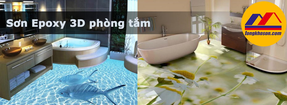 sơn Epoxy 3D phòng tắm