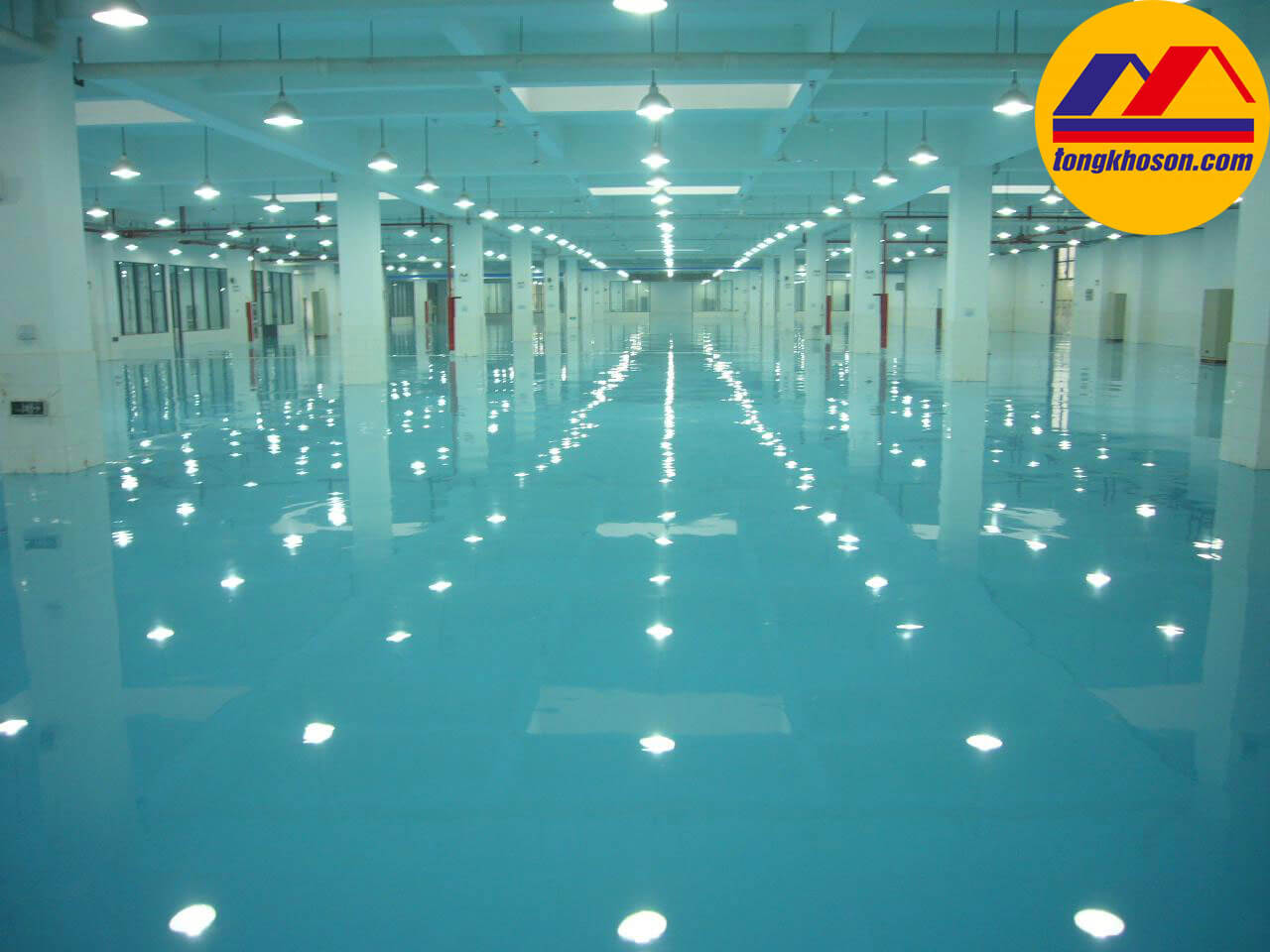 Sơn epoxy sàn nhà xưởng