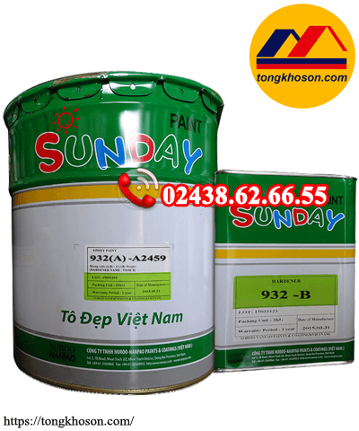 Sơn Epoxy hệ tự san phẳng Sunday