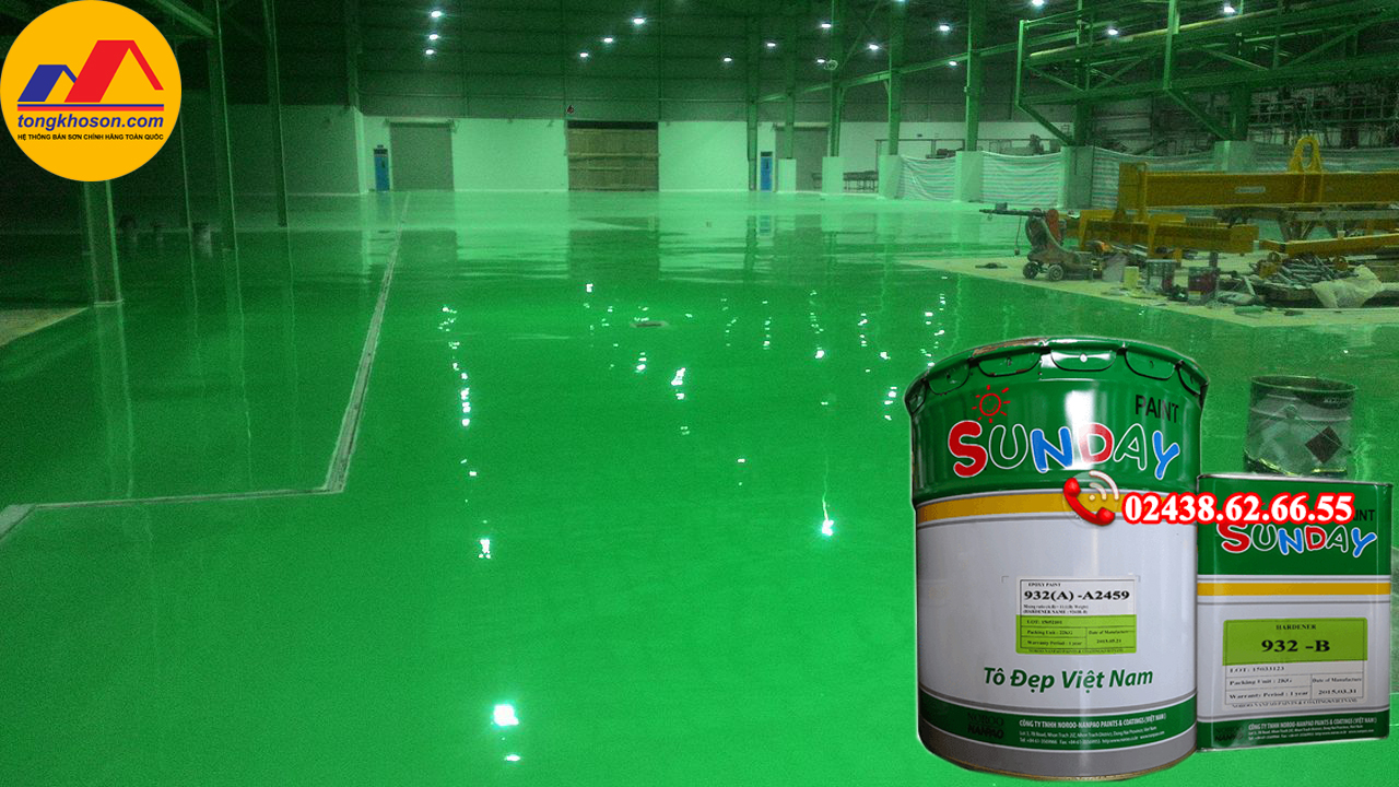 Sơn epoxy tự san phẳng Sunday