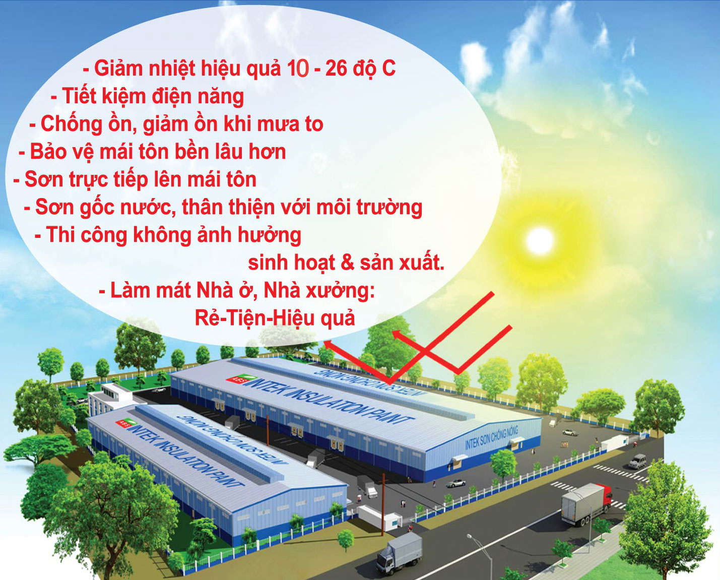 Sơn chống nóng Intek
