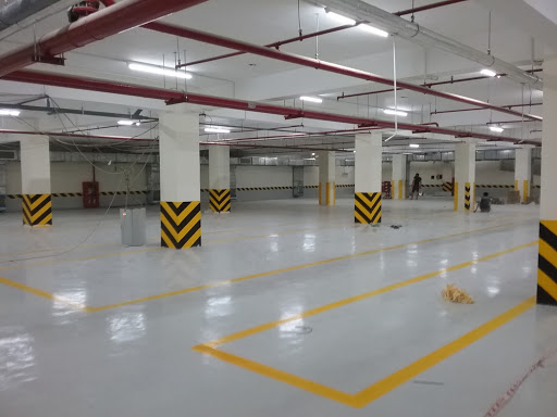 Sơn kẻ vạch tầng hầm