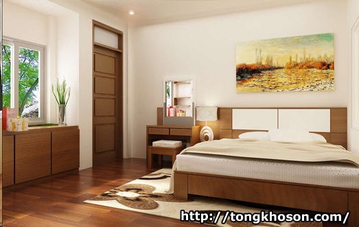 Sơn phòng ngủ vợ chồng đẹp