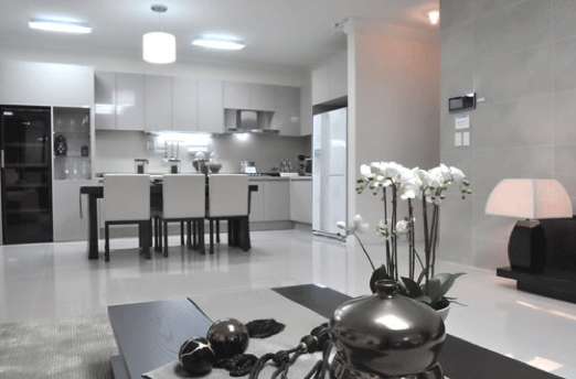 màu sơn ánh kim rất tốt cho gia chủ mệnh Thủy