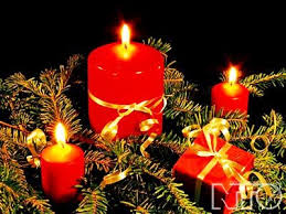 nến thắp noel