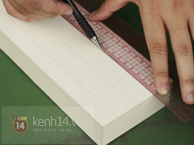 dùng thước chia tỷ lệ phù hợp