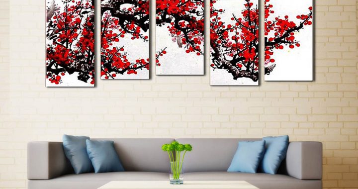 Treo tranh tường đón Tết