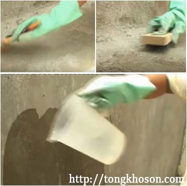 Chuẩn bị bề mặt thi công chống thấm nhà vệ sinh-tongkhoson.com