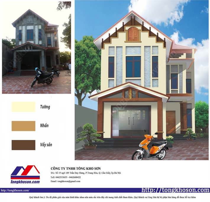 Phối nhà đẹp với Sơn Kova